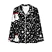 Women's Christmas Pajamas Set Loose Long Sleeve Sleepwear Soft Button Down 2Pcs Pjs Lounge Sets Cute Graphic Nightwear