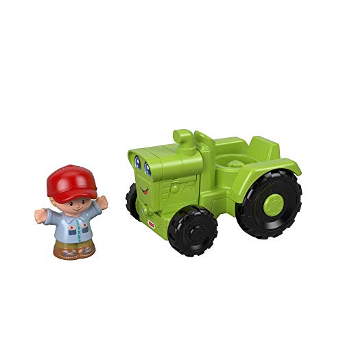 Fisher-Price Mattel – GGT39 Little People – Landwirt und grüner Traktor – Set mit Little People Figur und Fahrzeug – Bild 4