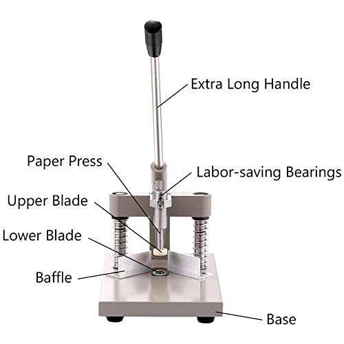 Happybuy Corner Rounder Cutter 2 Dies R6 R10 30Mm Thickness With Paper Holding Device Heavy Duty Corner Rounder Punch For School Business #TOP2