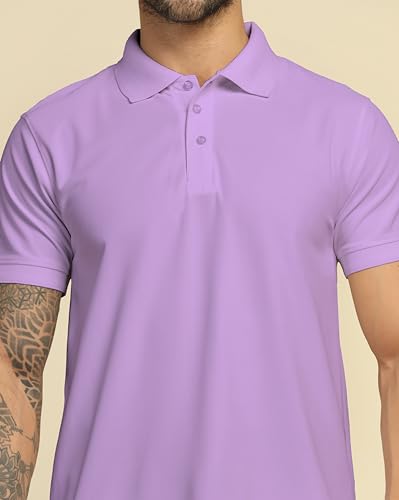 Image of VastraVibes Men's Polo Regular Fit T-Shirt