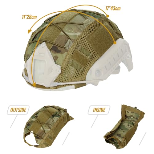 image for OneTigris Helmet Cover - Tactical Fast Helmet Camouflage Cloth Cover f