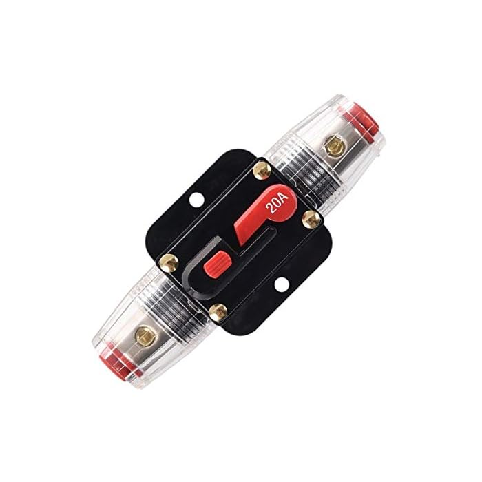 Buy YMHTD 20A Reset Fuse 20150AMP Inline Circuit Breaker Reset Fuse