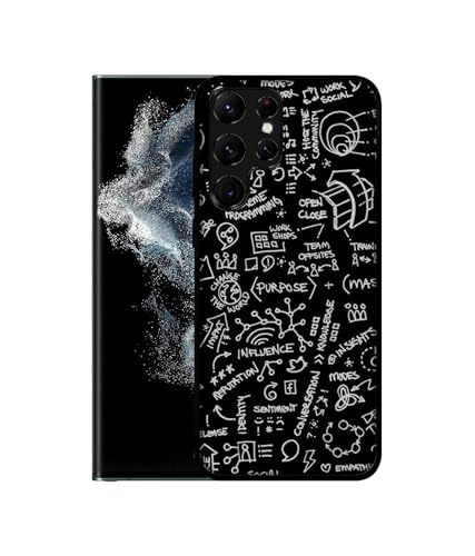 Image of Formulas Design Premium 2D Printed Metal Back Case Cover for Samsung Galaxy S22 Ultra 5G