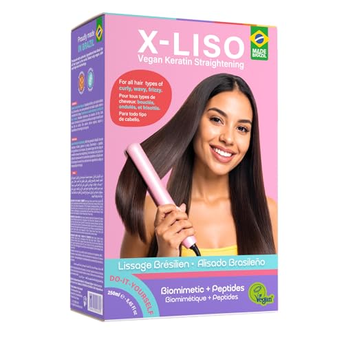 Brazilian Keratin Hair Treatment – Hair Relaxer, Straightening kit, Frizz-Free hair kit – Keratin Treatment at Home | Keratina Para Alisar El Pelo | Alisado Sin Formol | Brazilian blowout products