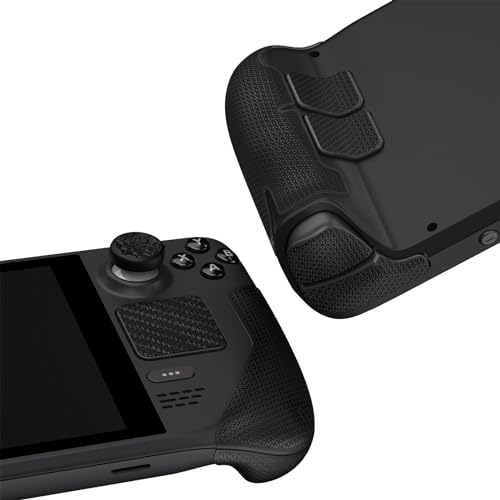PlayVital Premium Grip Aufkleber für Steam Deck LCD, geteiltes Design Soft Rubber Grip Pads für...
