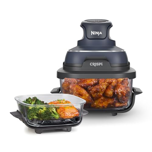 Ninja CRISPi Portable Air Fryer, 3.8L, 4-in-1: Air Fry, Roast, Ke...