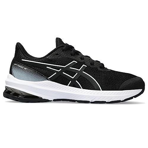 ASICS Kid's GT-1000 12 Grade School Running Shoes, 1, Black/White