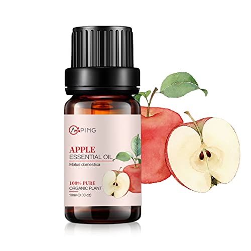 Apple Essential Oil - 100% Pure Organic Natural Plant (Malus domestica) Apple Oil for Diffuser Aromatherapy Spa Massage Yoga Perfume Body - 0.33oz