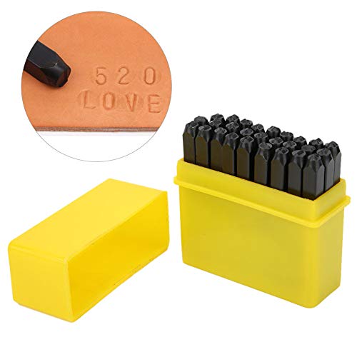 Set di Timbri con Numeri e Lettere, Acciaio al