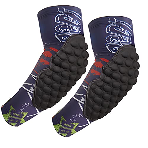 Topeter Sport Arm Pads Youth Child Compression Arm Sleeves for Bike, Cycling, Roller Skate, Golf 2pcs (Purple YS)