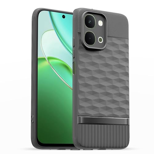 Image of Shockproof Case Compatible with Vivo T5x 5G / Y51 Pro 5G / iQOO Z11x 5G | Full Camera Protection | TPU Flexible Back Cover for Vivo T5x 5G / Y51 Pro 5G / iQOO Z11x 5G (Graphite Grey)