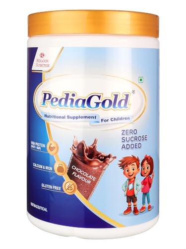 Image of PediaGold Nutrition Mix Powder for Children | For 2-14 Years | Chocolate - 950g | Zero Sucrose | 6g protein per serving | Supports Overall Health, Boosts Immunity | Nutritional Supplement for Kids