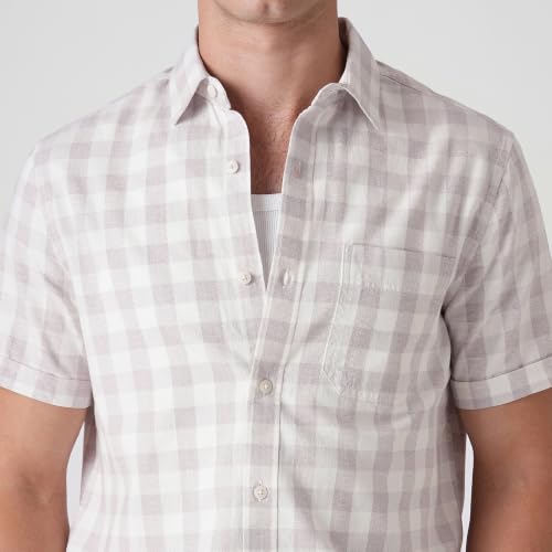 Image of BLUE BUDDHA Men Checked Casual Shirt | Tailored Fit Half Sleeve Shirt for Men | Curved Hem Ready to Wear, Office Casual & Weekend Wear
