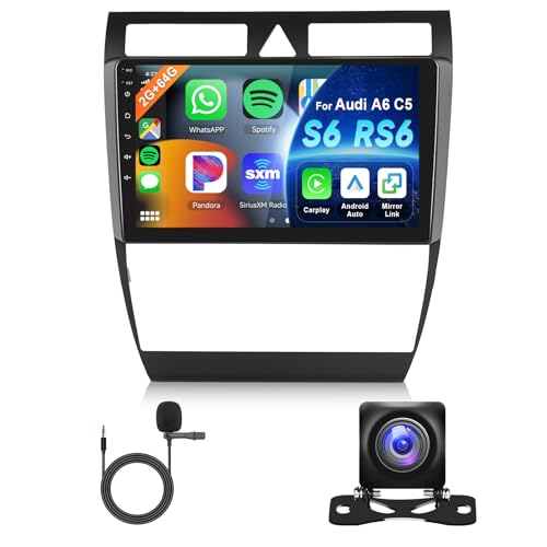 Hodozzy 2G 64G Android Autoradio für Audi A6 C5 S6 RS6 1997-2006 Carplay
