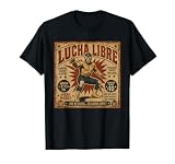 Vintage Lucha Libre Mexican Wrestling Arena Poster Art T-Shirt