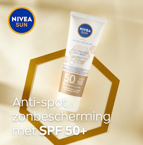 NIVEA SUN Face Luminous Anti-Spot Zonnebrand Gezicht - Gezichtscrème met SPF 50+ - Anti Pigmentvlekken Crème - Zonnecrème - Beschermt en egaliseert - 40 ml - Afbeelding 5