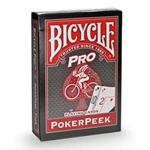 Bicycle Pro Poker Peek Baraja de Cartas Roja miniatura 3