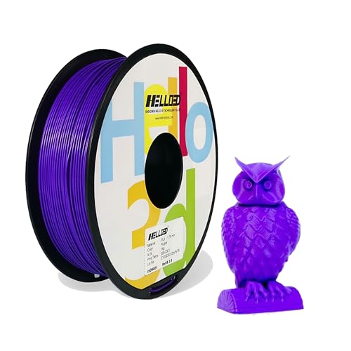 HELLO3D 3D Printer Filament, Purple PLA Filament 1.75mm, Dimensional Accuracy +/-0.05mm, Fit Most FDM 3D Printing, Vacuum Packaging, 1 KG...