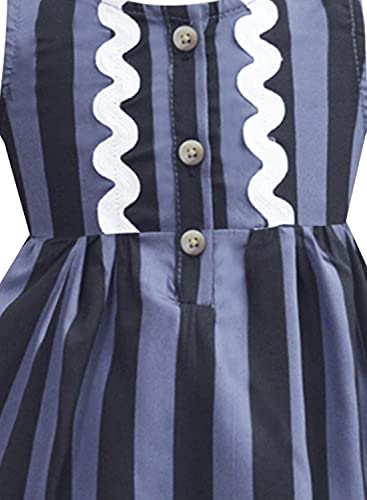 Image of A.T.U.N. (ALL THINGS UBER NICE) Girls Printed Cotton Skater Knee Length Casual Dress for Daily Occasions