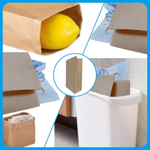 Image of Feminine Hygiene Sanitary Bin Bags, 11 inch X 5.95 inch X 3.46 inch, Disposable Leak Proof Laminated Paper Bags, for Restrooms in Homes /Restaurants /Hotels /Schools /Airports /Offices (50 Pieces)