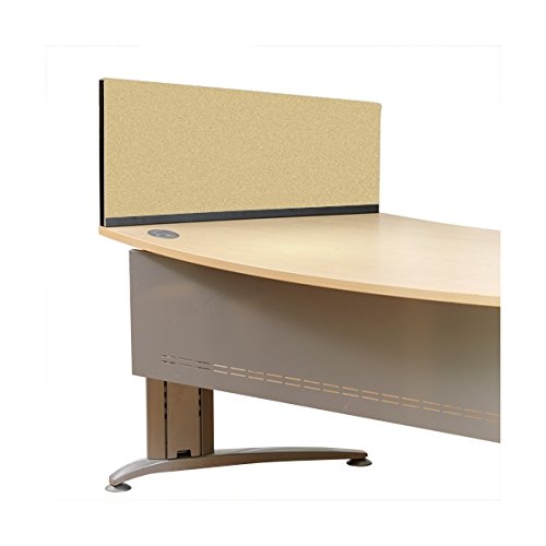 Panelwarehouse Angled Desk Divider Partition Screens Desktop - 5 Widths & 11 Double Sided Pinnable Fabric Colours (Beige, 800mm x 400mm x 300mm)