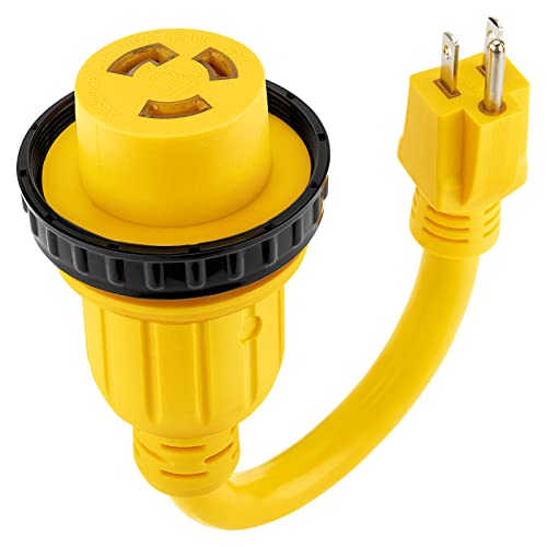Image of Kohree 30 Amp to 15 Amp 110V RV Adapter