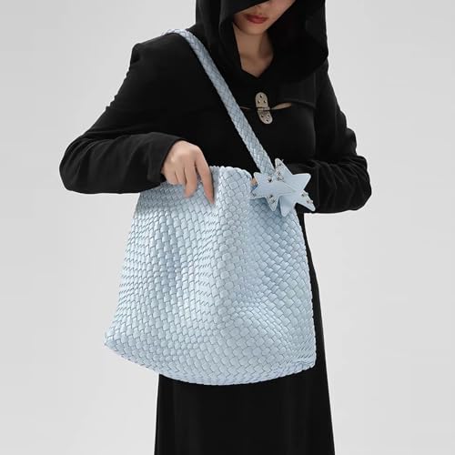 Image of Woven Tote Bag for Women, Shoulder Handbags, Beach Hobo, Handwoven Satchel Underarm Bag, Top-Handle Bag With Purses