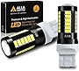 Alla Lighting 2800lm T20 7440 7443 LED Bulbs, White Reverse/Signal/Brake Tail/DRL Lights 7444 7443LL 7441 W21W 6000K Xenon Xtreme Super Bright 12V 5730 33-SMD Upgrade