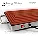 Nutrichef Electric Hot Plate Tray Dish Warmer with Black Glass Top - Ideal for Home, Buffets, Parties, Kitchens & Restaurants - Warming Tray for Food - Tortilla Warmer - Dimensions: 16.5 x 11