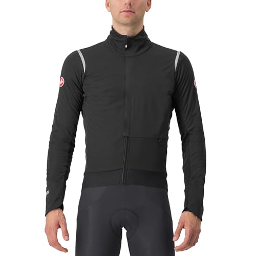 CASTELLI 4523505-085 ALPHA DOPPIO ROS JKT Jacket Unisex LIGHT BLACK/SILVER Tamaño M