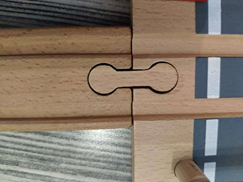 10 STKS railverbinding houten rail essentiële accessoires compatibel met Thomas houten rail, Brio wereldtrein, etc. - Image 6