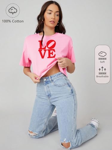 Image of KOTTY Women's Letter Print Oversized Fit T-Shirt