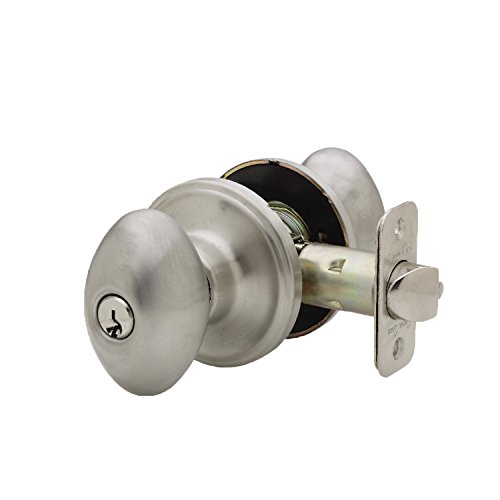 Copper Creek EK2040SS Egg Entry Door Knob, Satin Stainless
