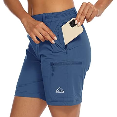 donhobo Women's Lightweight Quick Dry Cargo Shorts Cover