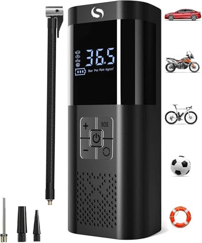 Tire Inflator Portable Air Compressor 150PSI Cordless Air Pump For ...