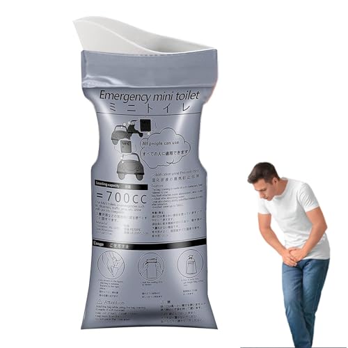 ユニ器バッグ、ポータブル700ml嘔吐物バッグトラベルトイレ|安全なコンパクト&折りたたみ式キャンプ衛生&交通渋滞のための衛生と衛生 乗り物酔い