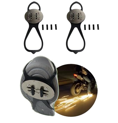 YYZGGLING Outdoor Flint Skateboarding Bicycle Footbrake Spark Grinding Ground Motorcycle Sole Shoe Cover Skateboard Flint Set (2)