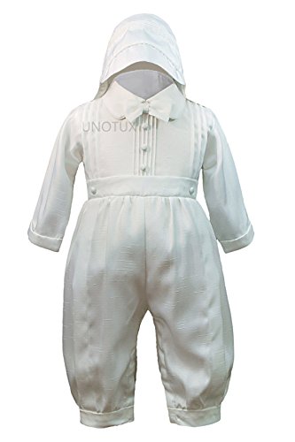 New Boys White Rompers Baby Toddler Christening Easter Baptism with Hat 0-30M (4:(24-30 months))