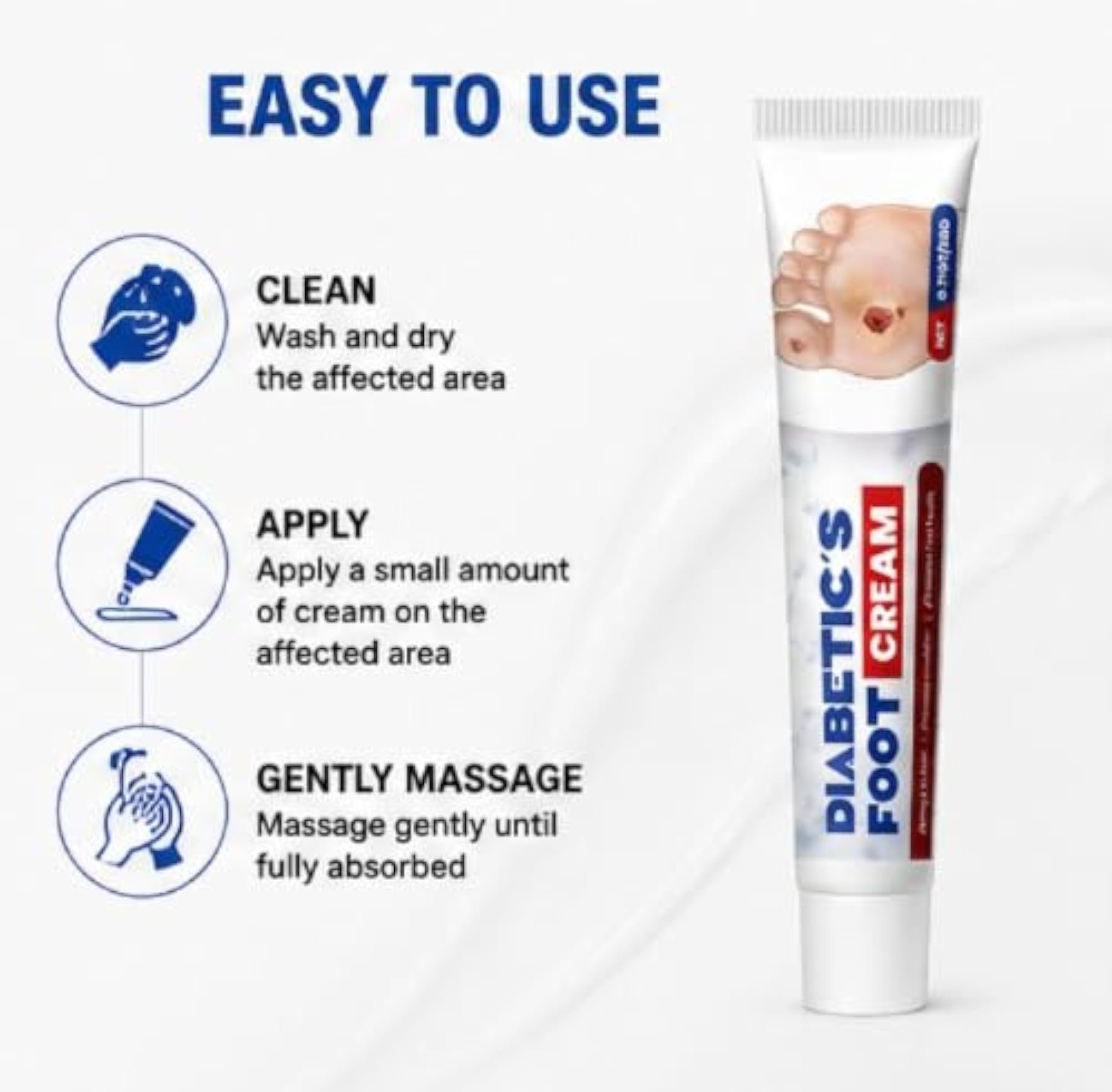 Diabetics Foot Cream for Dry & Cracked Feet