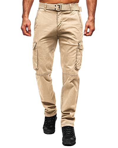 Milin Naco Cargo Pants For Men Ripstop Hiking Pants For Men Tactical Pants Cargo Workout Pants Work Pants (No Belt) #TOP12