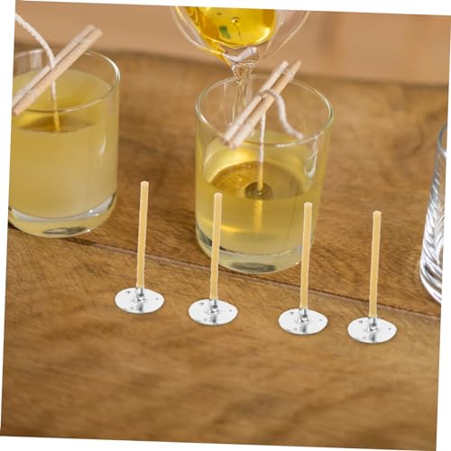 100 piezas mechas trenzadas para velas naturales miniatura 6