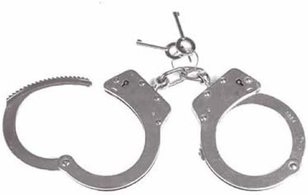 Mil-Tec Unisex - Adult Double Lock Hand Cuffs, Silver, One Size