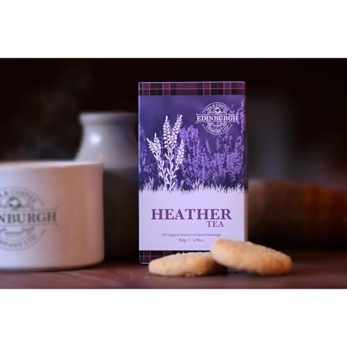 Edinburgh Tea & Coffee Company Heather Enveloped Teabags, 25 Count, 1.8 oz
