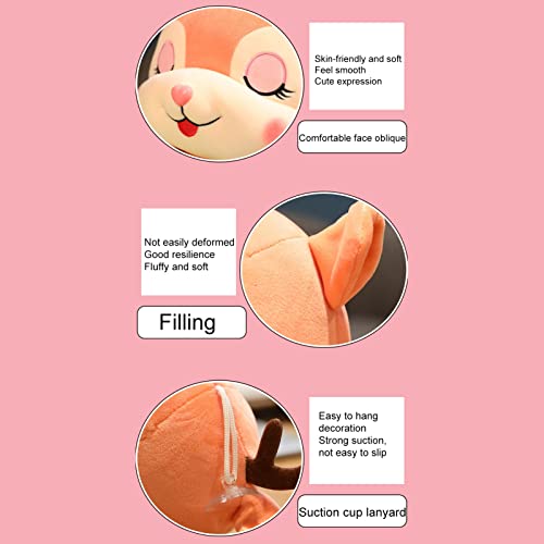 YOZUMD oneca de pelúcia de cervo Sika 20/30/40 cm, brinquedo de boneca de pelúcia pequeno e médio de