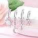 WINSENET 7 Pcs 14G Clicker Belly Button Ring for Women 316L Surgical Steel Dangle Belly Button Rings Simple Hoop Navel Rings Body Belly Piercing Jewelry Silver