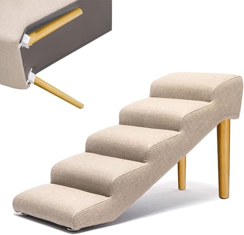 Folding Pet Stairs with Non-Skid Bottom for High Beds and SUV Side Door Access