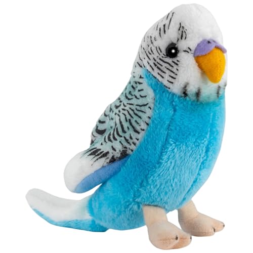 Carl Dick Peluche Uccellino, Pappagallino, Cocorita blu scuro 13cm 2823005