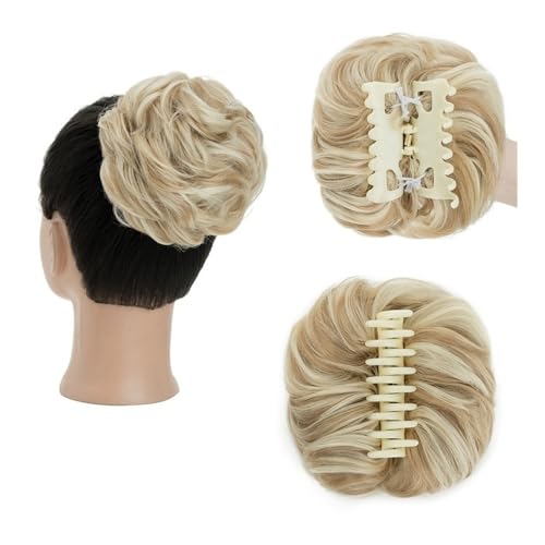 �w�A�s�[�X �N���[�N���b�v ���b�V�[�w�A �o�� �V���V�� �E�F�[�u �J�[���[ �V�j���� �w�A�G�N�X�e���V���� ���� ���ꂽ�A�b�v�w�A�s�[�X ����g��(Ash Blonde mix Bleach Blonde)