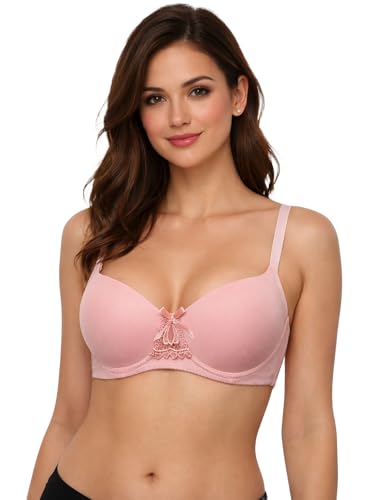 Image of Viola's Secret 6 Pack of Color Print T-Shirt Bras B Cup C Cup and D Cup