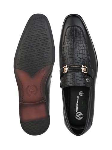 Image of ALBERTO TORRESI Calabria Horsebit Loafer for Men Branded TPR Sole with Sneaker Footbed